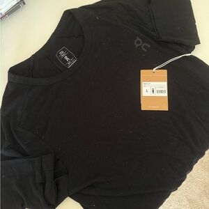 On Running Black Merino Short Sleeve Tee